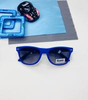Детские солнцезащитные очки Casper К66 синие с военным узором