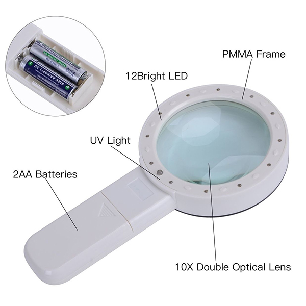 Лупа Double magnification LED Magnifier