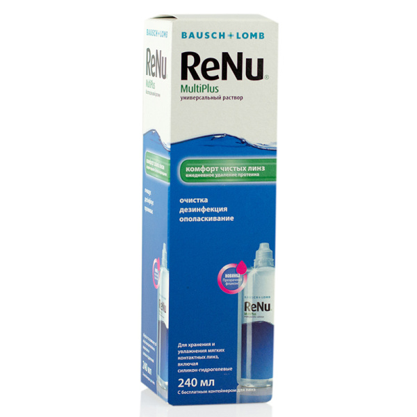 Раствор для линз RENU Multiplus 240ml