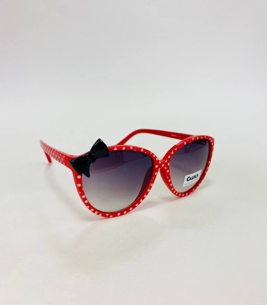 Детские солнцезащитные очки Casper К40 красные с бантиком