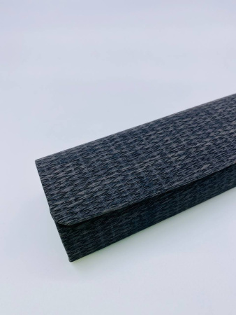 Футляр для очков (серый плетеный)