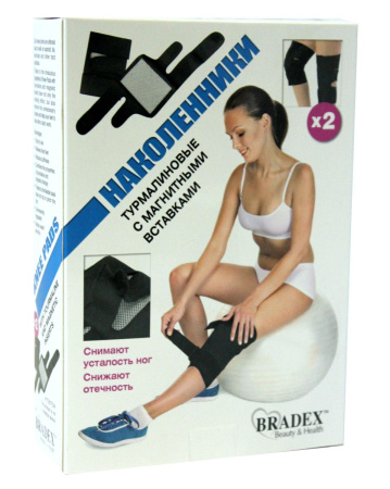 Наколенники турмалиновые с магнитными вставками Bradex