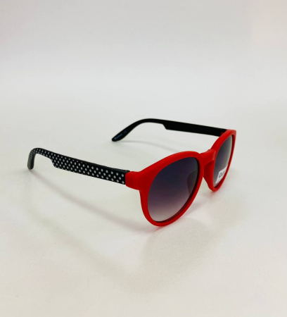 Детские солнцезащитные очки Casper К76 красные с черными дужками