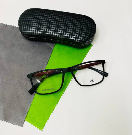 Детская оправа AL 04-01 с коричневыми заушниками